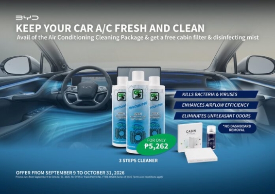 BYD keeps every drive cool and fresh with “Stay Cool All Year” aircon care promo